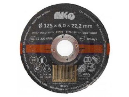 Kotouč brusný na kov 125 x 6 x 22,2 mm - MAGG BK125