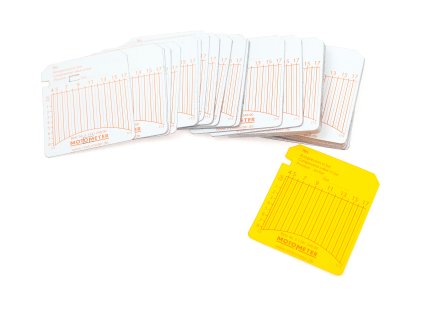 Zapisovací/registrační štítky 3,5-17,5 bar (100 ks) pro kompres. MotoMeter Otto 01