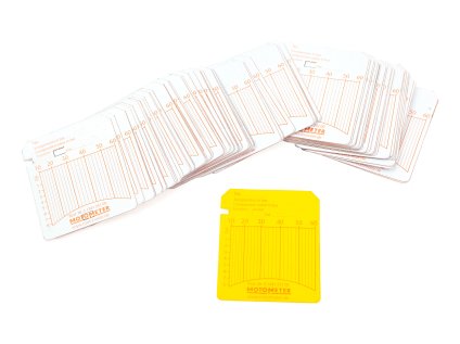 Zapisovací/registrační štítky 10-60 bar (100 ks) pro kompres. MotoMeter Diesel 01