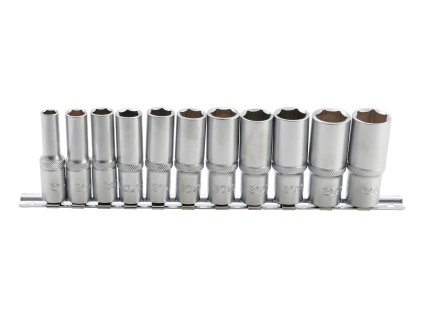 Sada 3/8” hlavic nástrčných 8-19 mm, prodloužené, sada 11 ks - BGS 2222 01