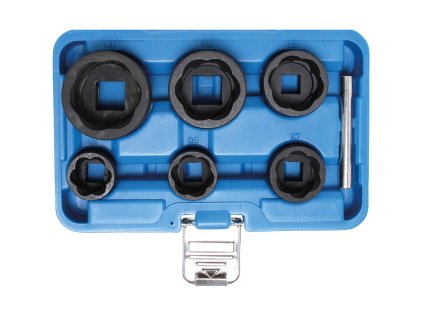 Hlavice 1/2” a 3/4” na poškozené šrouby, velikosti 22-41 mm, sada 6 ks - BGS 5268 01