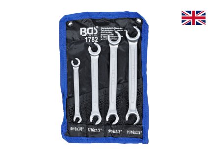 Sada klíčů na převlečné matice, palcové 4ks - BGS 1782 01
