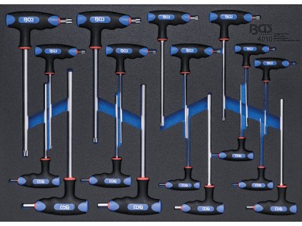 Modul - klíče imbus, torx s T-rukojetí, 18ks - BGS 4010 01