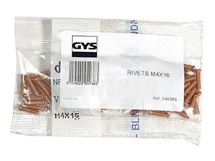 Navařovací vytahovací závitové kolíčky M4 x 16 GYS 049383 sada 100ks