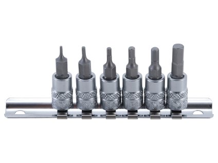 Zástrčné hlavice 1/4" imbus, 6 kusů 01