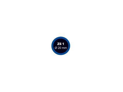 Záplata ZS 1 na opravu duší průměr 20 mm - 1 kus - Ferdus 1.01