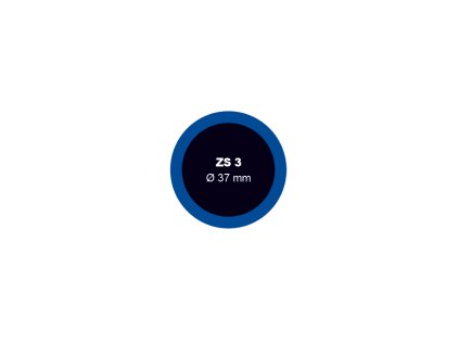Záplata ZS 3 na opravu duší průměr 37 mm - 1 kus - Ferdus 1.04