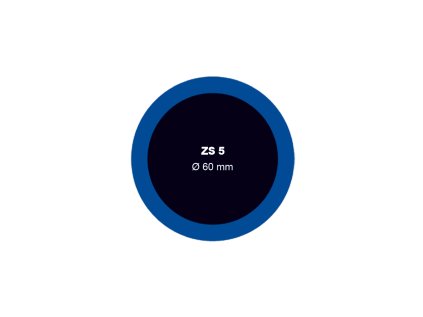 Záplata ZS 5 na opravu duší průměr 60 mm - 1 kus - Ferdus 1.06