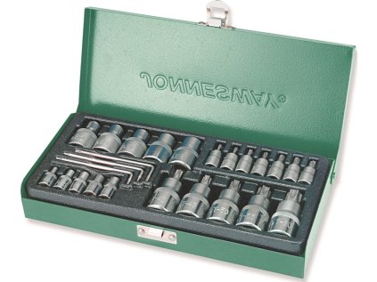 Sada zástrčných hlavic Torx a E 1/4" a 1/2" - JONNESWAY S06H425S