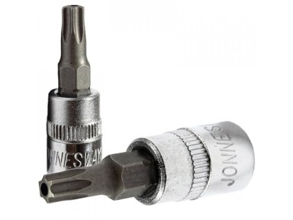 Zástrčná hlavice Torx s otvorem, 1/4", 6hranná, velikost T10 - JONNESWAY S08H210