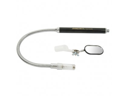 Magnetický vytahovák předmětů, ohebný, s osvětlením a zrcátkem - JONNESWAY AG010035
