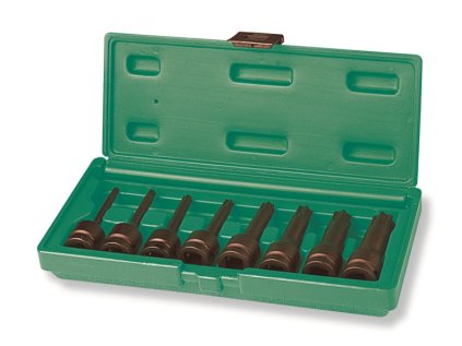 Sada zástrčných hlavic Torx 1/2", úderové - JONNESWAY S06A408S
