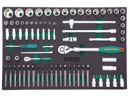 Modul - velká gola sada 1/4" a 1/2", s příslušenstvím, 95 ks - JONNESWAY S04H4295SV 01