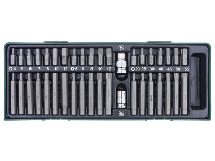 Sada bitů IMBUS, TORX, XZN, 40 kusů v kazetě - JONNESWAY S29H4140SP