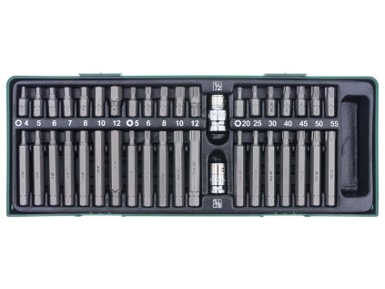 Sada bitů Imbus, Torx, XZN (Spline), 40 kusů v kazetě - JONNESWAY S29H4140SP 00