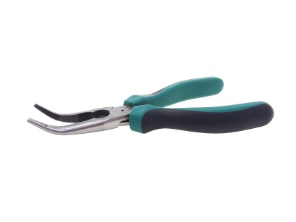 Kleště na jemnou mechaniku zahnuté, automatické otevírání, délka 20 cm JONNESWAY P8208 01