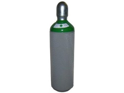Plynová tlaková láhev mix CO2 argon, 8 litrů, 200 Bar, 1,9m3, plná, závit W21,8, s víčkem