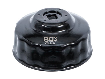 Hlavice na povolování olejových filtrů 74 - 76 mm, 15 hran, FORD, VW - BGS 1039-74-76 01