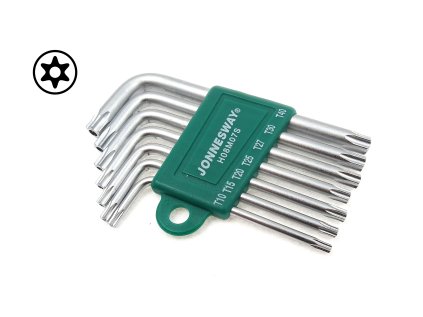Sada klíčů TORX s otvorem, T10 - T40, 7 kusů - JONNESWAY H08MT07S 01