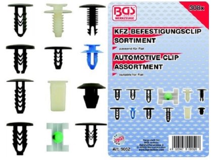 Příchytky čalounění FIAT, 308 kusů - BGS 9052