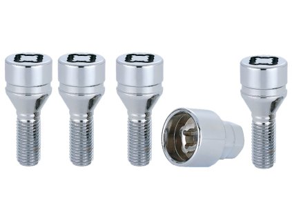 Sada šroubů pro disky M12x1,5 kužel 60 stupňů, délka závitu 27 mm, klíč 17 / 19