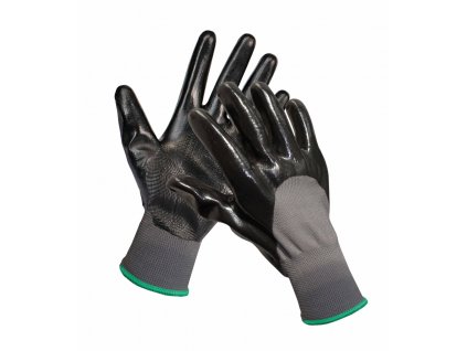 Pracovní rukavice FIELDFARE, máčené ze 3/4 v nitrilu,nepropustná vrstva, vel. 10