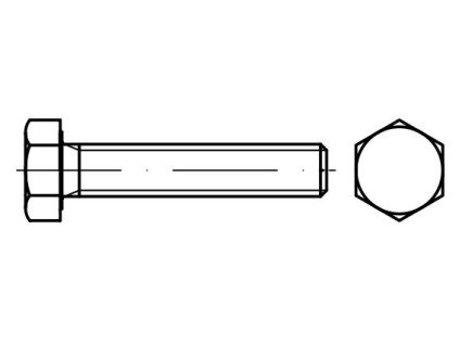 Šrouby 6hranné DIN 933, rozměr 5x10, balení 30 kusů