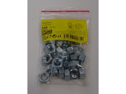 Matice 6hranné DIN 934 Zn, pozinkované - balení
