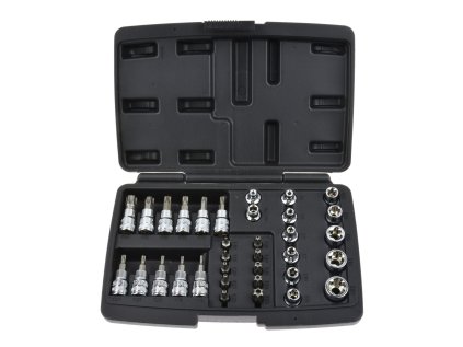 Sada nástrčných a zástrčných hlavic a bitů profilu TORX, 3/8", 34 kusů 1