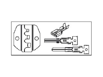 Náhradní čelisti pro krimpování neizolovaných elektrických konektorů 0.5-6 mm - JONNESWAY