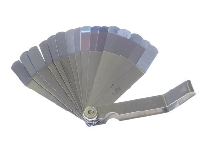 Ventilové (spárové) měrky zahnuté, 0.05 - 1.0 mm, 16 listů - QUATROS QS15518 2