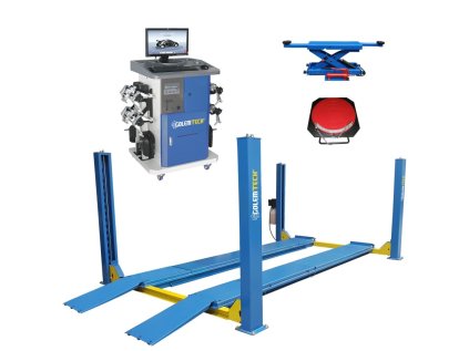 Set 5 ECONOMIC: Čtyřsloupový zvedák 5 t, přízdvih, geometrie G-818 - Golemtech 1