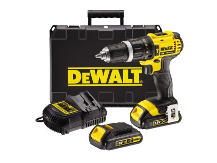 Aku příklepová vrtačka, šroubovák XR Li-Ion 18V 2x1,5Ah - DeWALT DCD785C2 1