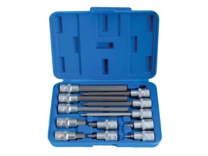 Zástrčné hlavice Imbus 1/2", H4 - H12, délky 55 a 140 mm, sada 12 kusů