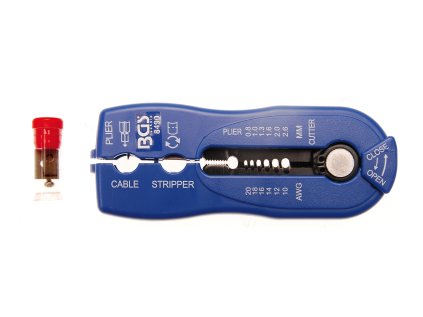 Přípravek na odizolování a štípání drátků, pro průměr 0,8 - 2,6 mm - BGS 8490 01