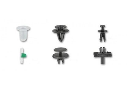 Příchytky čalounění pro interiér vozu BMW, sada 290 ks - ASTA 2