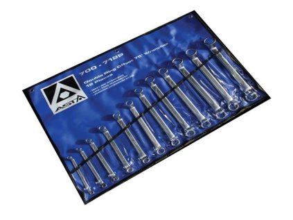 Očkové klíče vyhnuté, 6 - 32 mm, sada 12 kusů v obalu