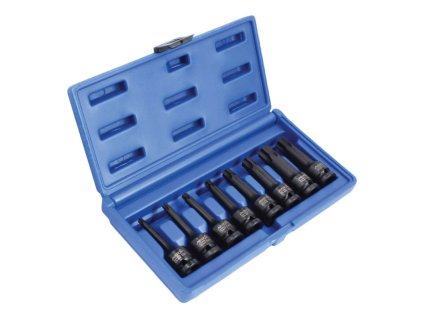 Zástrčné úderové hlavice TORX 1/2", T30 - T80, sada 8 ks - ASTA