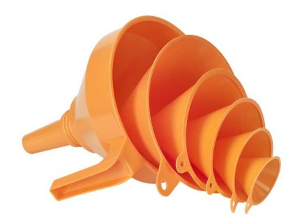 Trychtýře 50 - 160 mm, sada 6 kusů - PRESSOL 02 372 043