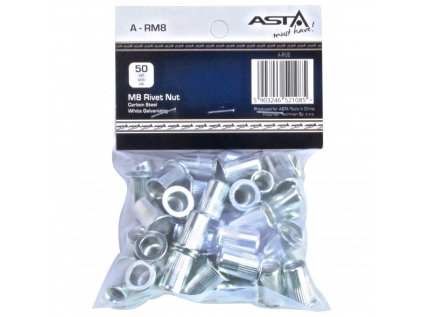 Maticové nýty M5 x 13 mm, s plochou hlavou, ocel, balení 50 kusů