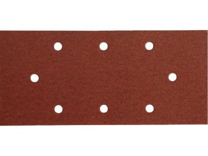 Brusný papír - smirek P80, 93 x 190 mm, 8 otvorů, balení 10 kusů - EXTOL PREMIUM EX242080