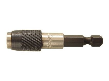 Držák na bity 1/4" s aretací a magnetem, 60 mm - JONNESWAY D160MH1QD