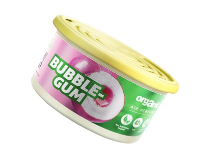 Vůně do auta Organic plechovka s víčkem Bubble Gum 42 g