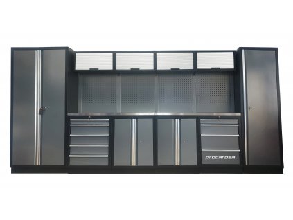 Sestava dílenského nábytku Procarosa PROFESSIONAL XL-1 Pracovní deska: nerezová