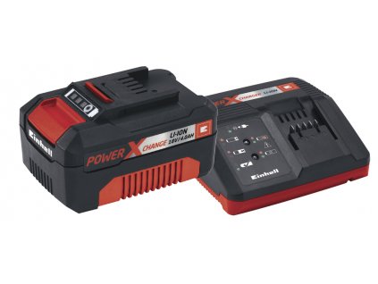 Startovací sada Power X-Change, 4 Ah baterie (18 V) a nabíječka - Einhell