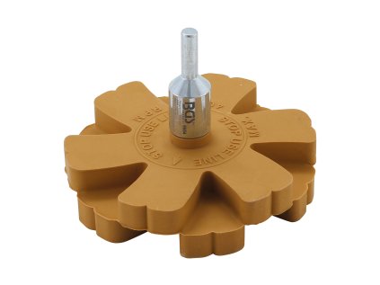 Kotouč lamelový gumový Wave, pro odstranění fólie, průměr 88 mm, stopka 6 mm - BGS 6654 01