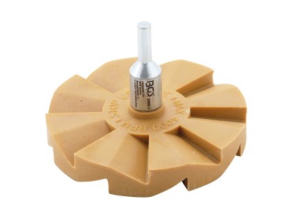 Kotouč lamelový gumový pro odstranění fólie, průměr 90 mm, stopka 6 mm - BGS 3999-1 01
