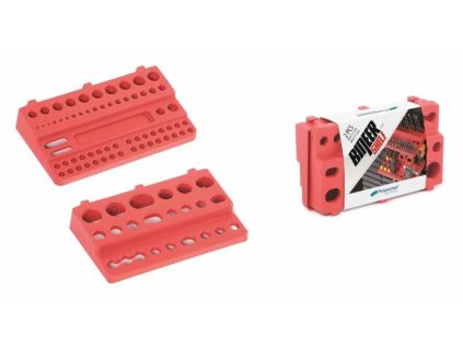 Džáky na nářadí 190 x 111 mm BINEER SHELFS, závěsné červené, sada 2 ks