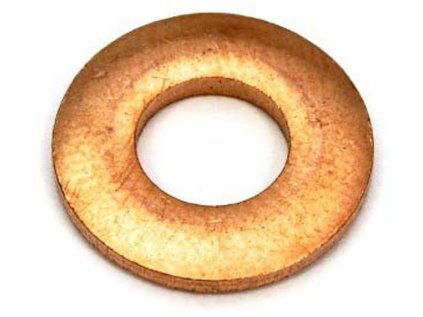 Těsnění pod vstřikovače common rail diesel 7,1 x 15 x 1,76 mm, měděné