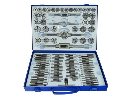 Závitníky a závitová očka M2-M18, pro hobby použití, sada 110 ks